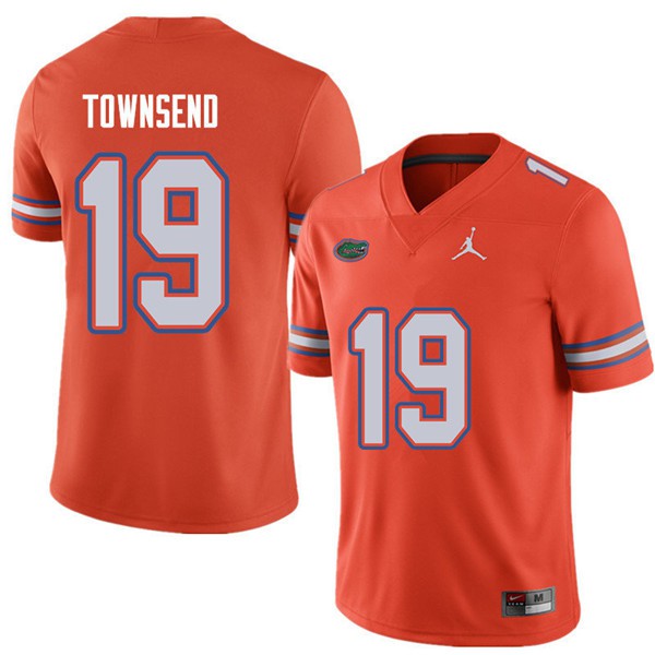 Jordan Brand Men #19 Johnny Townsend Florida Gators College Football Jerseys Orange